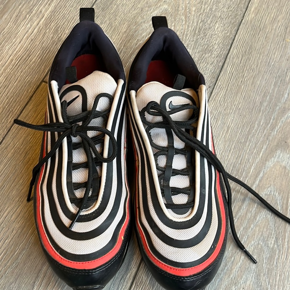 Nike Women’s Black White and Red Sneakers